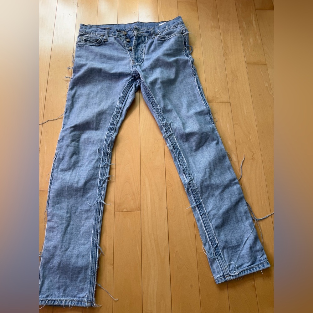 Margiela H&M Distressed Blue Denim Jeans